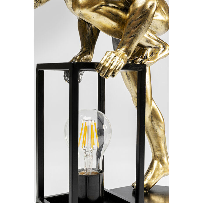 lampa Nude Man, lampa Kare, lampa stołowa, lampa biurkowa, lampa człowiek, złota lampa, rzeźbiarska lampa, nowoczesna lampa