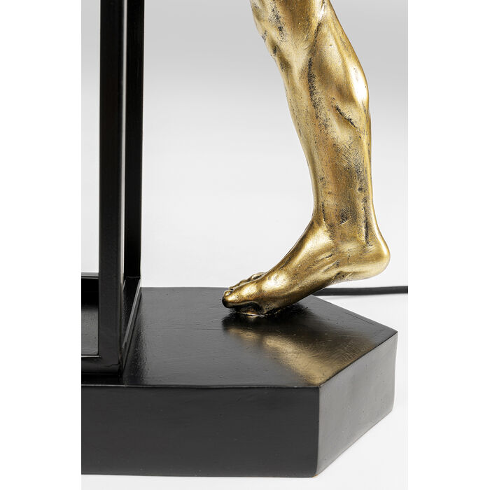lampa Nude Man, lampa Kare, lampa stołowa, lampa biurkowa, lampa człowiek, złota lampa, rzeźbiarska lampa, nowoczesna lampa
