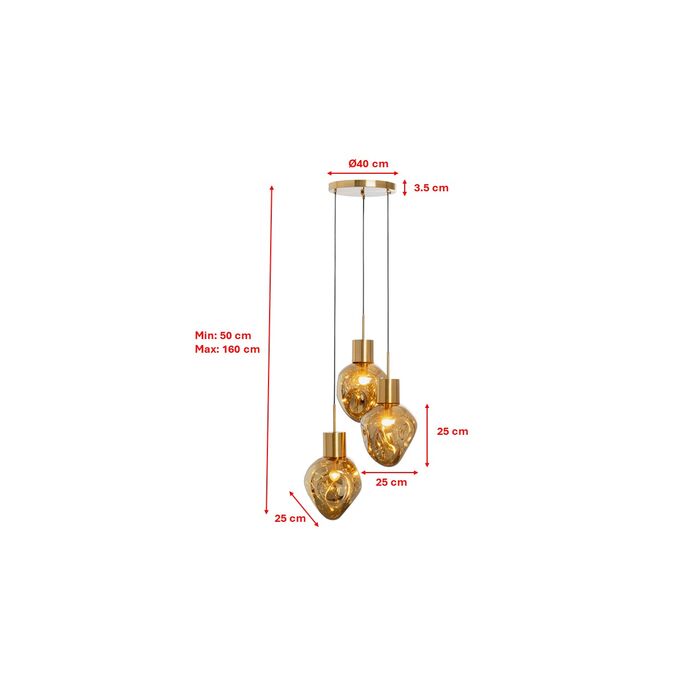 lampa Supernova, lampa Kare, lampa z trzema kloszami, lampa wisząca, nowoczesna lampa, wyjątkowy design, nowoczesny design