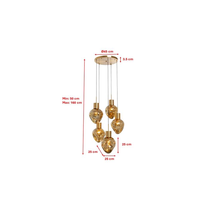 lampa Supernova, lampa Kare, lampa z pięcioma kloszami, lampa wisząca, nowoczesna lampa, wyjątkowy design, nowoczesny design