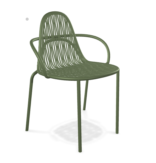 Krzesło Malvasia Scab Design, krzesło metalowe outdoorowe, krzesło odporne na pogodę metalowe, krzesło ażurowe outdoorowe