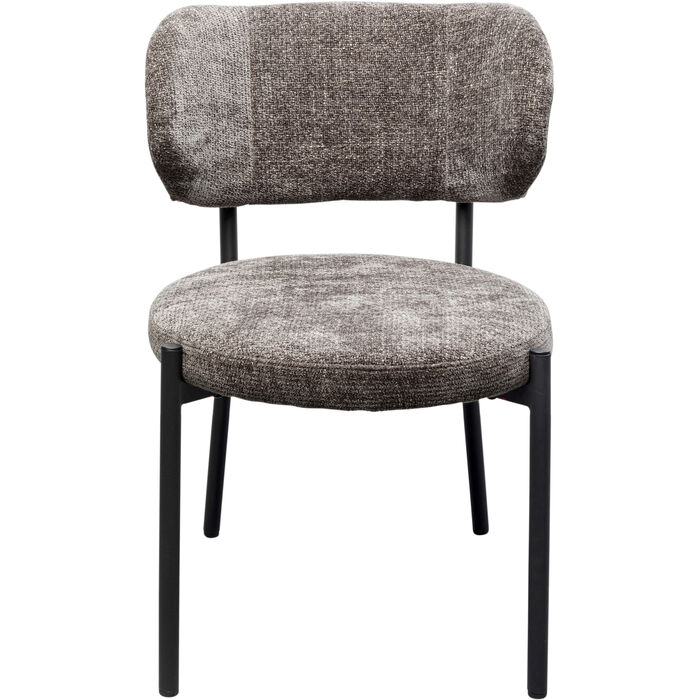 krzesło Alfonso, krzesło Kare, krzesło tapicerowane, krzesło do jadalni, krzesło z metalową ramą, krzesło jadalniane, krzesło szare