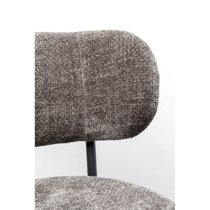 krzesło Alfonso, krzesło Kare, krzesło tapicerowane, krzesło do jadalni, krzesło z metalową ramą, krzesło jadalniane, krzesło szare