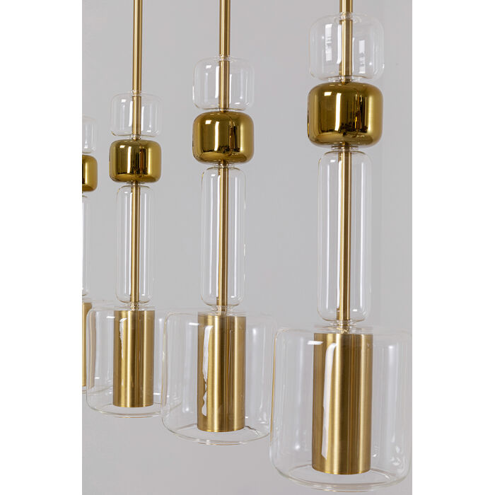 lampa Candy Bar Gold, lampa wisząca, lampa LED, złota lampa, lampa do jadalni, lampa z regulowaną wysokością, Kare Design