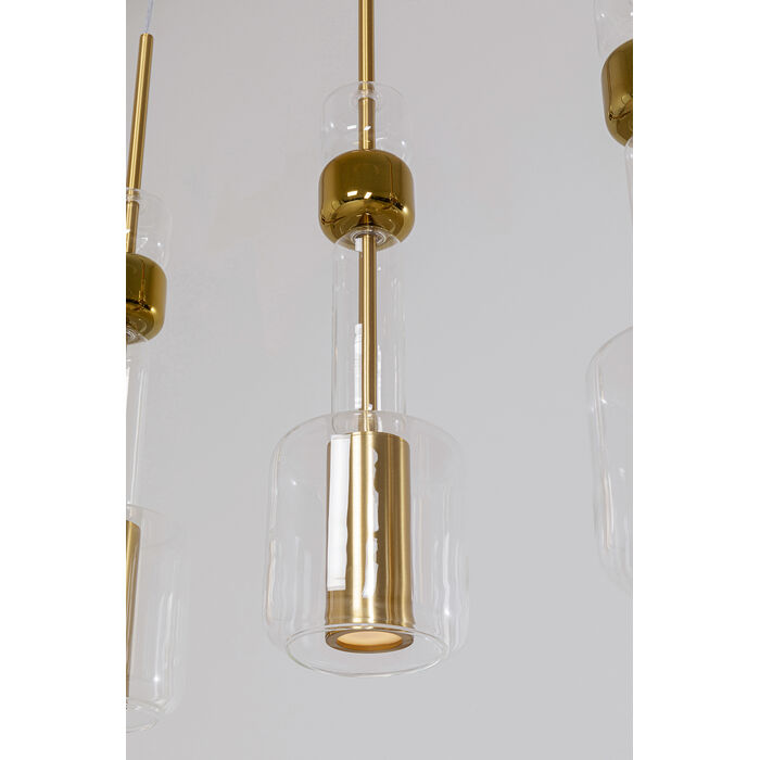 lampa Candy Bar Gold, lampa wisząca, lampa LED, złota lampa, lampa do jadalni, lampa z regulowaną wysokością, Kare Design
