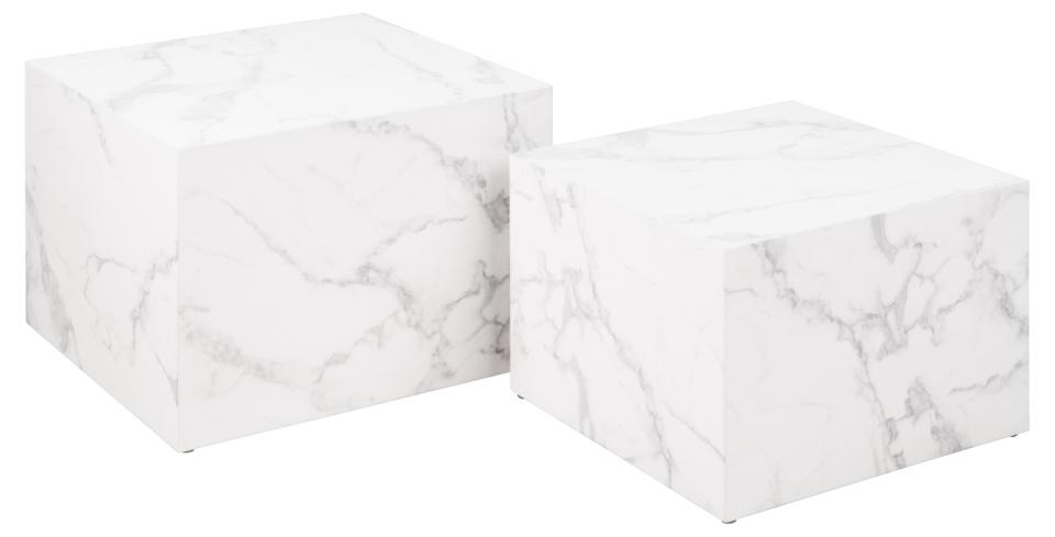 stolik kawowy Dice, kwadratowe stoliki kawowe, stoliki imitacja kamienia, nowoczesne stoliki, minimalistyczny stolik, stoliki do salonu, designerski zestaw stolików