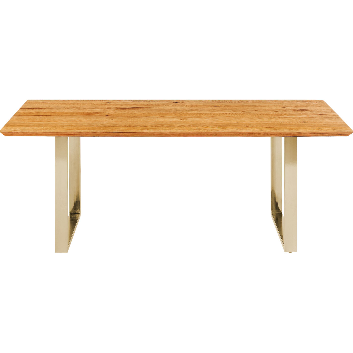 Stół Symphony Oak Brass 160x80, Kare Design, drewniany blat, idealny do restauracji, idealny do jadalni, elegancki styl, minimalistyczny styl, prostokątny blat