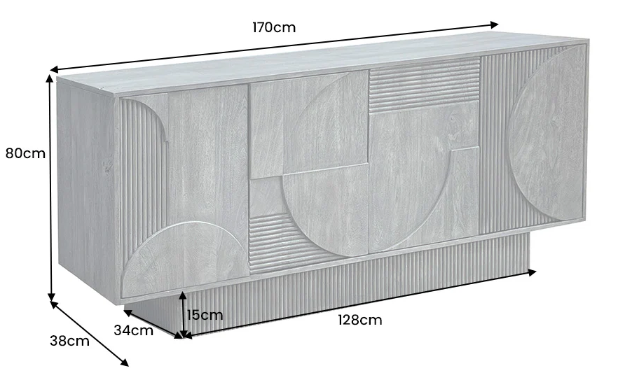 komoda art deco, komoda drewniana, komoda z drewna mango, meble art deco, drewniana komoda do salonu, komoda z rzeźbionymi frontami, komoda designerska, komoda nowoczesna