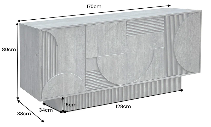 komoda art deco, komoda drewniana, komoda z drewna mango, meble art deco, drewniana komoda do salonu, komoda z rzeźbionymi frontami, komoda designerska, komoda nowoczesna