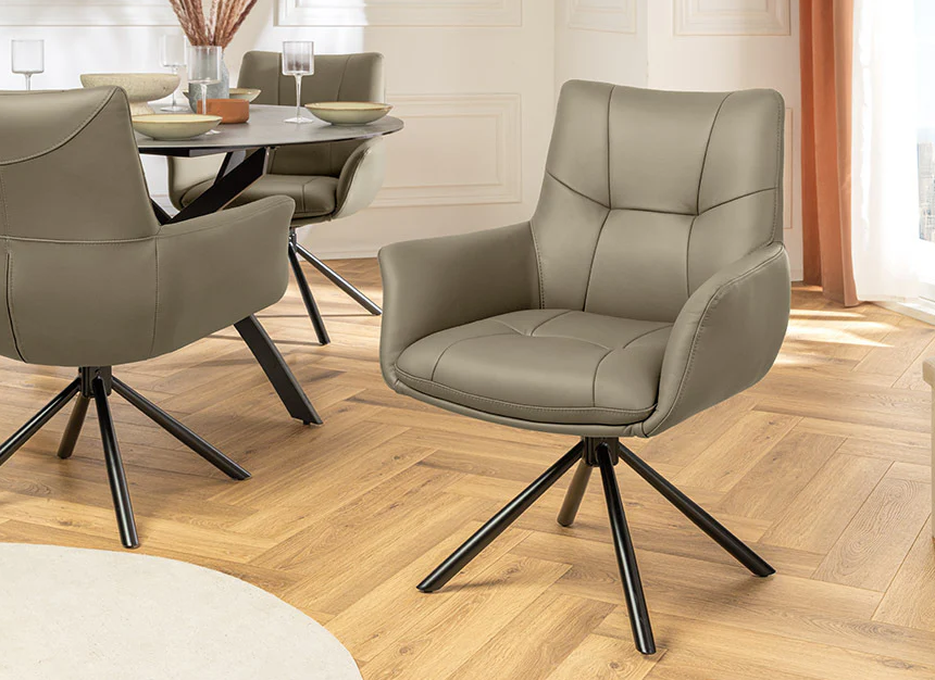 krzesło Signature, krzesło obrotowe Signature, krzesło skórzane, krzesło z funkcją obrotu, krzesło 360 stopni, krzesło ze skórzanym siedziskiem, krzesło do jadalni, eleganckie krzesło do biura, nowoczesne krzesło ze skóry