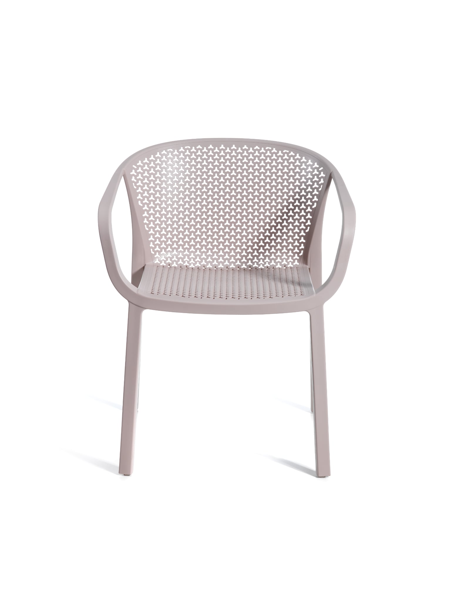 krzesło outdoor, nowoczesne krzesło, meble ogrodowe, odporność na warunki, perforowane oparcie, podłokietniki, ergonomia, komfort, styl industrialny, sztaplowanie, ogródek restauracyjny, balkon, trwałość, design