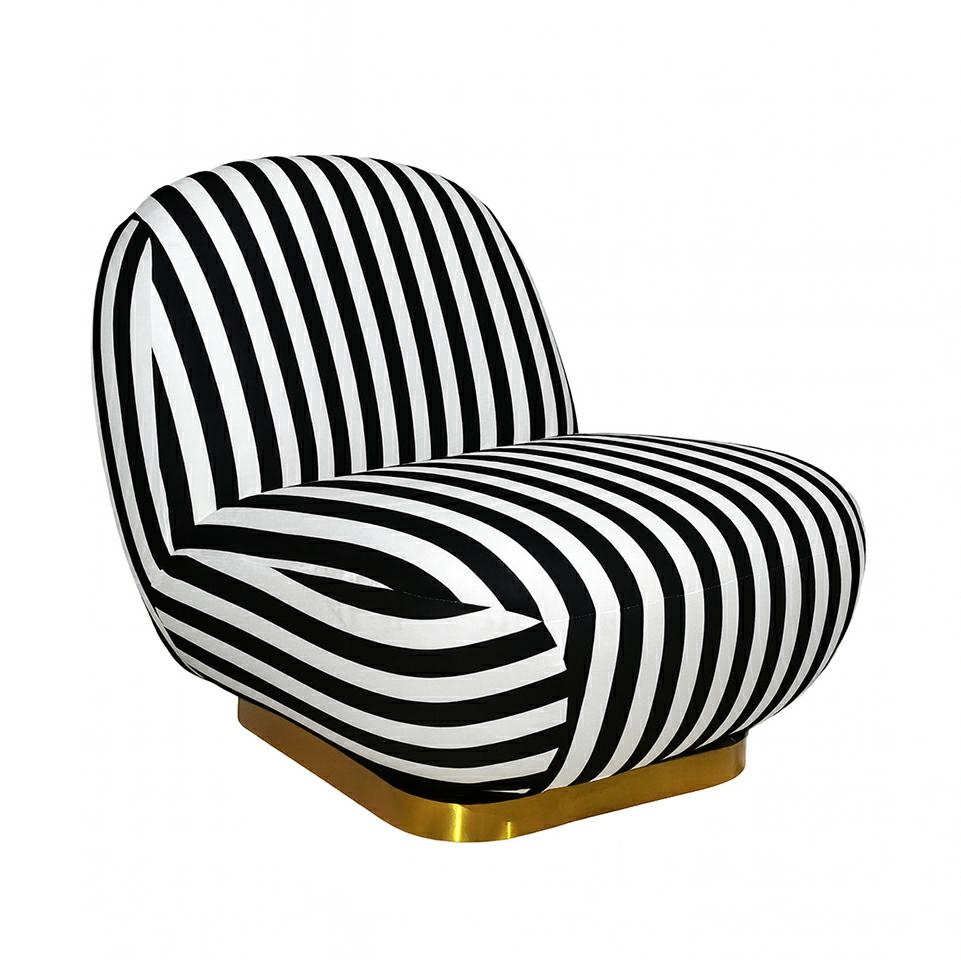 fotel obrotowy Azure, fotel biały czarny, fotel tapicerowany, fotel nowoczesny, fotel designerski, fotel do salonu, fotel do garderoby, fotel do przestrzeni komercyjnej, fotel komfortowy