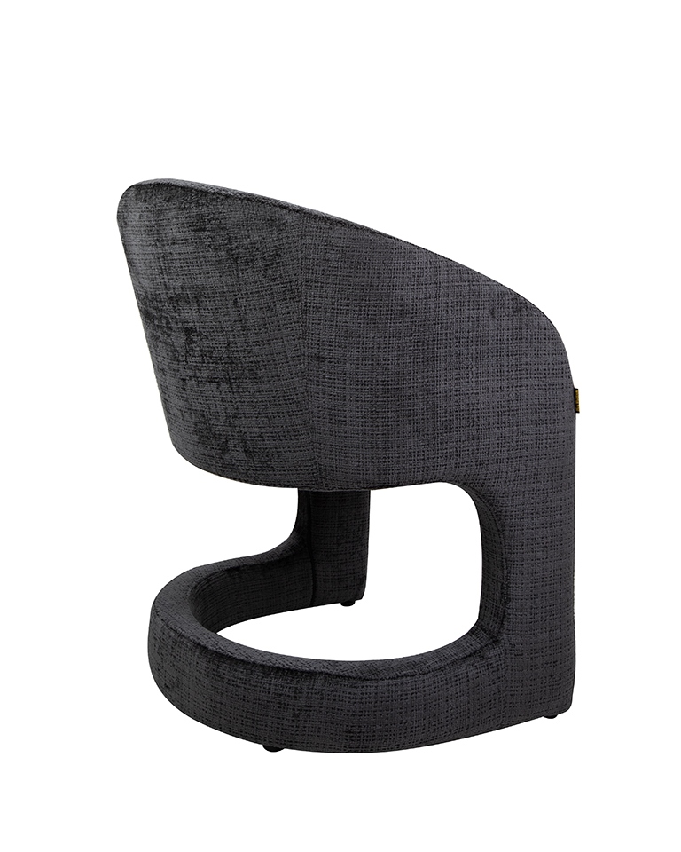 krzesło Shelly, krzesło czarne, krzesło tapicerowane, krzesło nowoczesne, krzesło designerskie, krzesło do salonu, krzesło do lobby, krzesło eleganckie