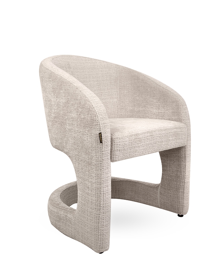 krzesło Shelly, krzesło beżowe, krzesło tapicerowane, krzesło nowoczesne, krzesło designerskie, krzesło do salonu, krzesło do lobby, krzesło eleganckie