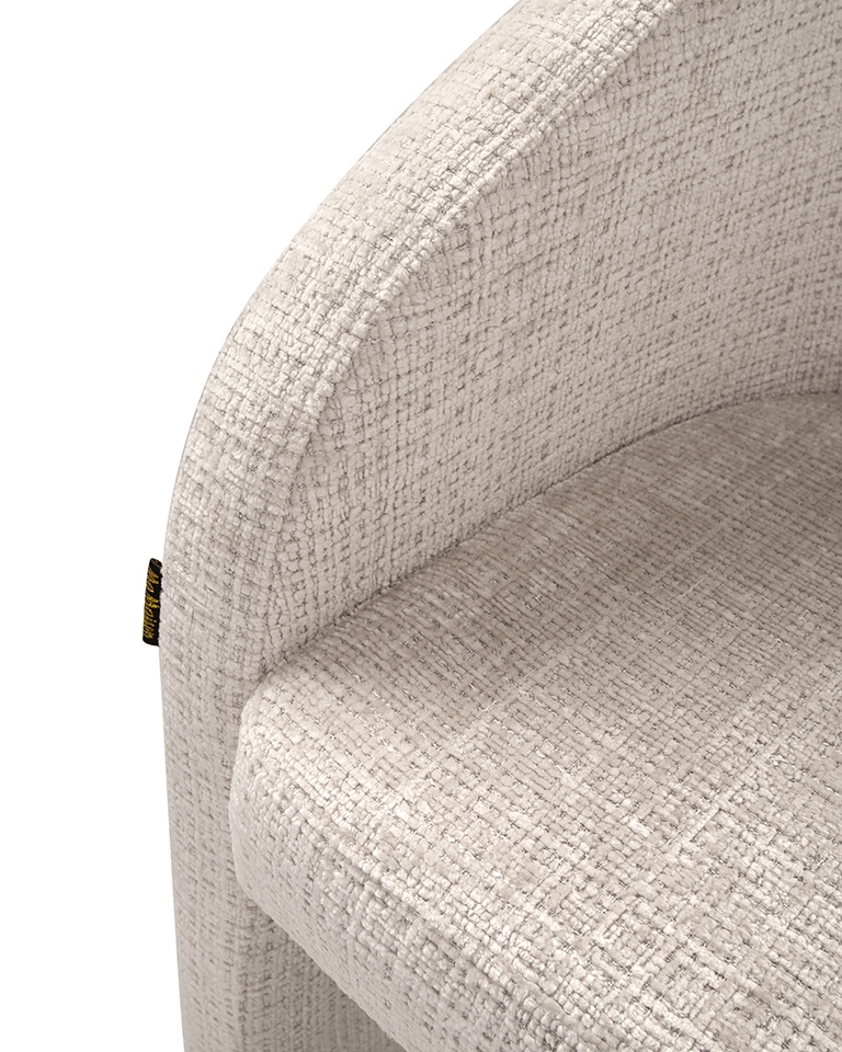 krzesło Shelly, krzesło beżowe, krzesło tapicerowane, krzesło nowoczesne, krzesło designerskie, krzesło do salonu, krzesło do lobby, krzesło eleganckie