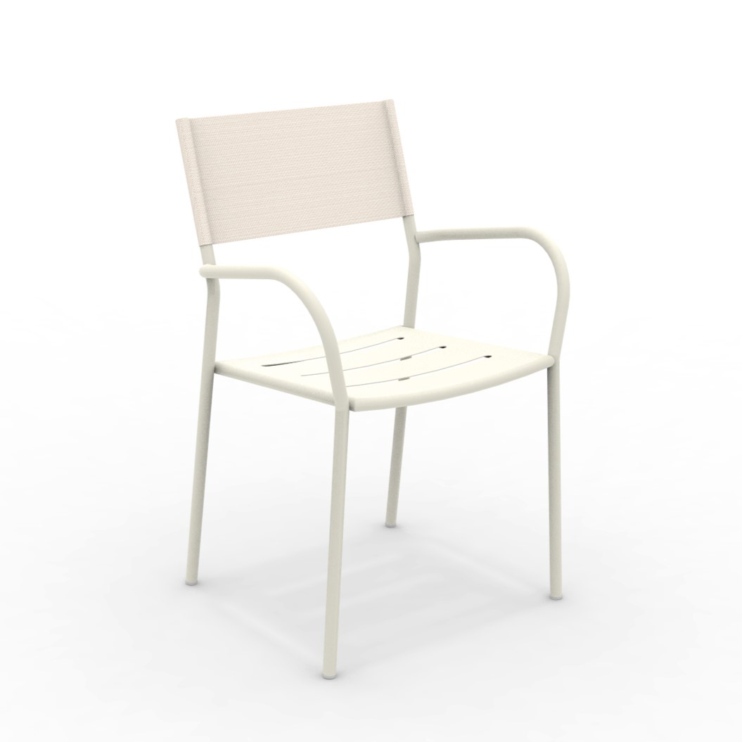 krzesło Vera, krzesło Vermobil, włoskie meble, outdoor furniture, krzesło outdoorowe, krzesło sztaplowane, krzesło tarasowe, krzesło metalowe, krzesło odporne na warunki atmosferyczne