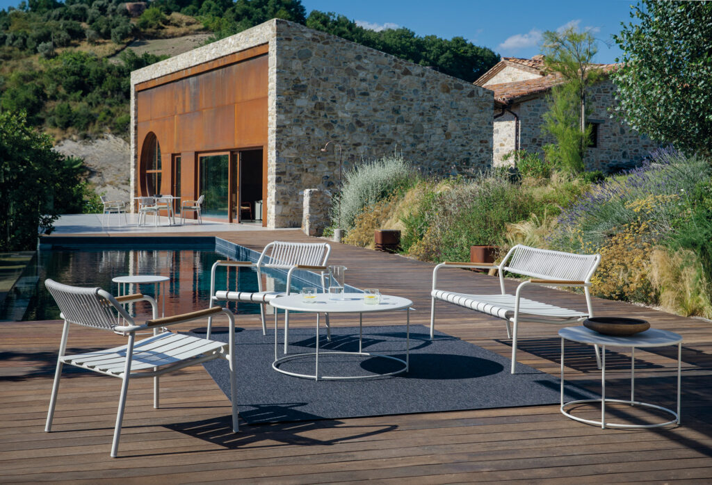 sofa Verdea, sofa Vermobil, sofa aluminiowa, sofa sztaplowana, sofa outdoorowa, sofa odporna na warunki atmosferyczne, sofa tarasowa