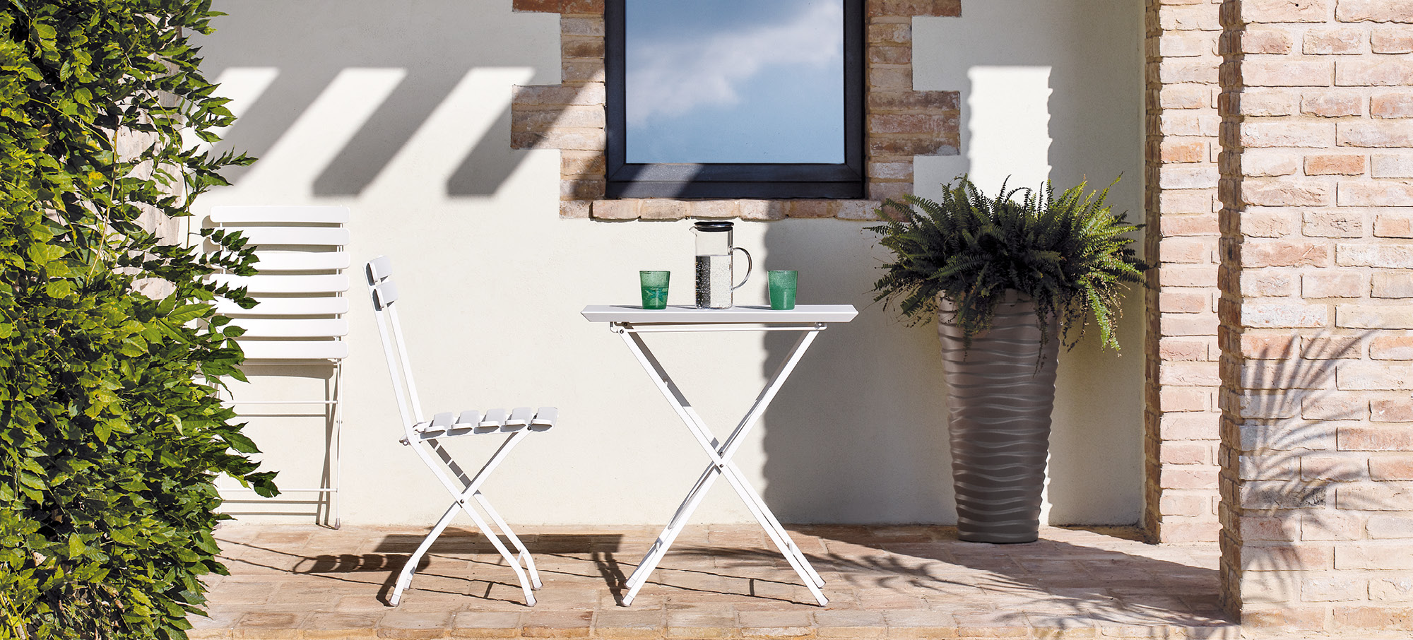 krzesło Step, krzesło Vermobil, krzesło składane, krzesło metalowe, krzesło ogrodowe, krzesło tarasowe, krzesło odporne na warunki atmosferyczne, krzesło outdoorowe