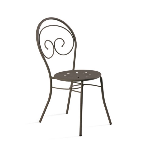 krzesło Mimmo, krzesło Vermobil, krzesło włoskie, włoski design, krzesło metalowe, krzesło ogrodowe, krzesło tarasowe, krzesło sztaplowane, krzesło do ogródka restauracyjnego