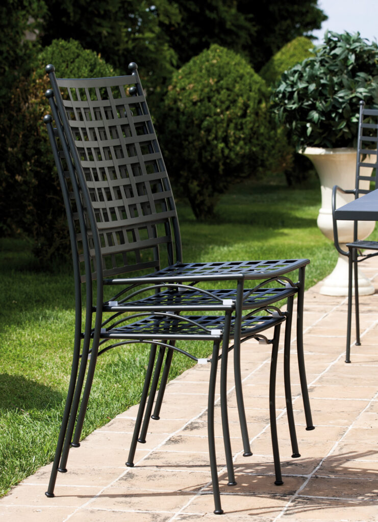 krzesło Tosca, krzesło metalowe, krzesło Vermobil, krzesło ażurowe, krzesło outdoorowe, krzesło na taras, krzesło krzesło sztaplowane, krzesło do ogródka restauracyjnego
