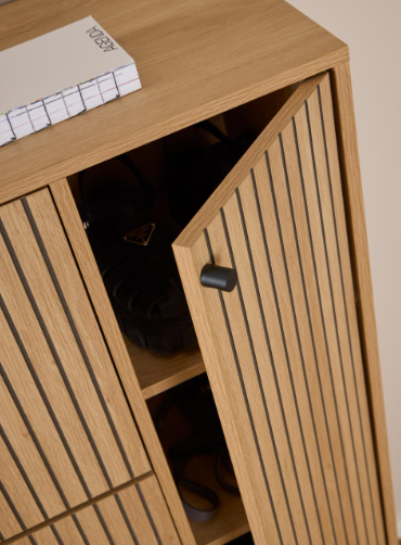 szafka na buty Albany, szafka na buty Actona, szafka na buty dąb, szafka na buty do przedpokoju, nowoczesna szafka na buty, szafka na buty w stylu skandynawskim, szafka na buty lamele