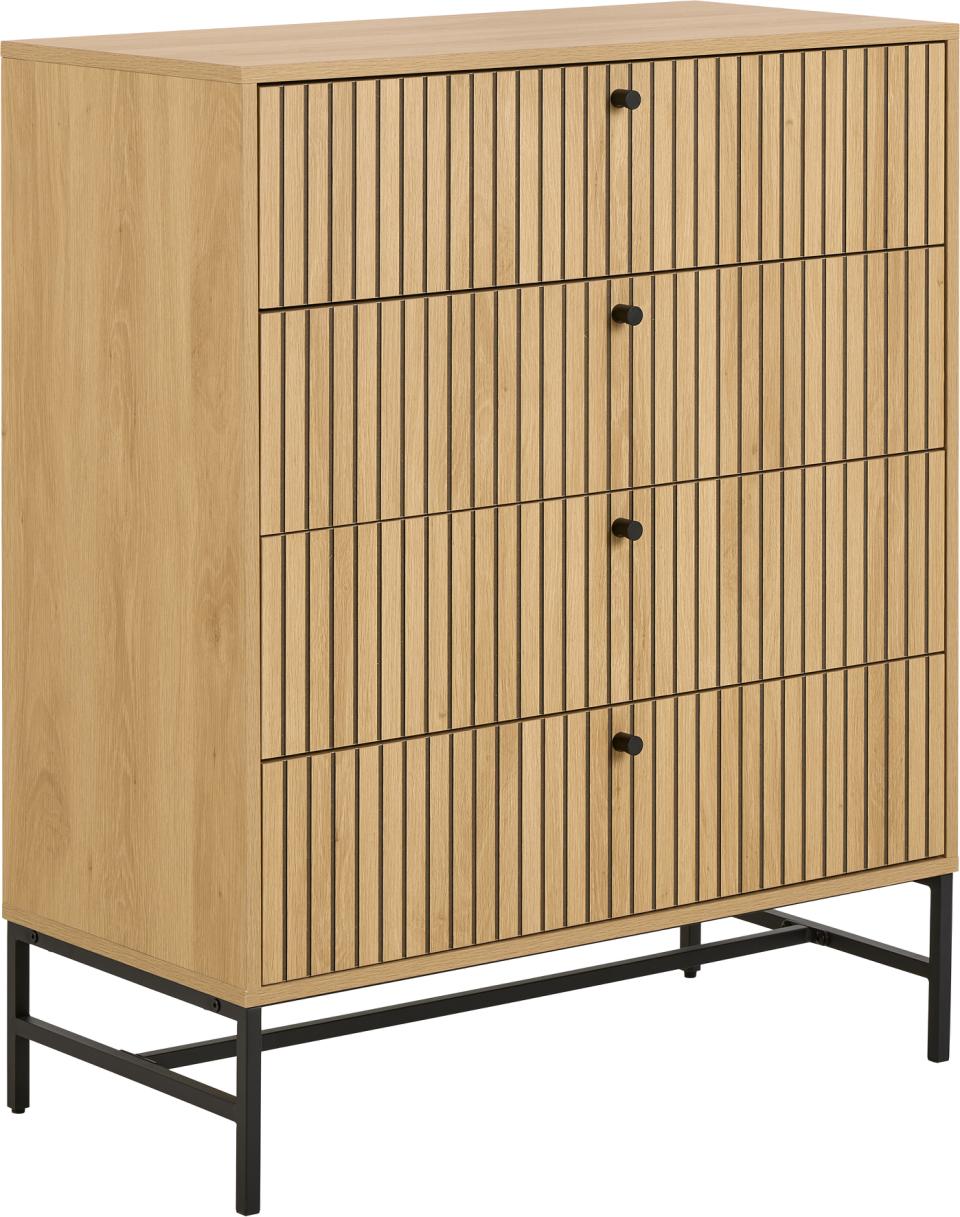 komoda Albany, komoda Actona, komoda dąb, komoda do sypialni, komoda do salonu, nowoczesna komoda, komoda w stylu skandynawskim, komoda lamele