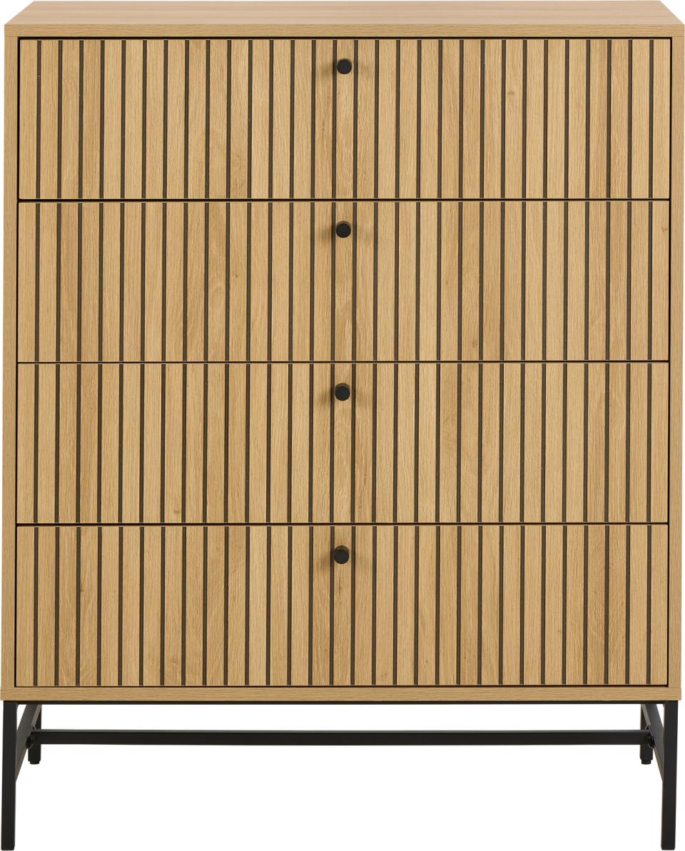 komoda Albany, komoda Actona, komoda dąb, komoda do sypialni, komoda do salonu, nowoczesna komoda, komoda w stylu skandynawskim, komoda lamele