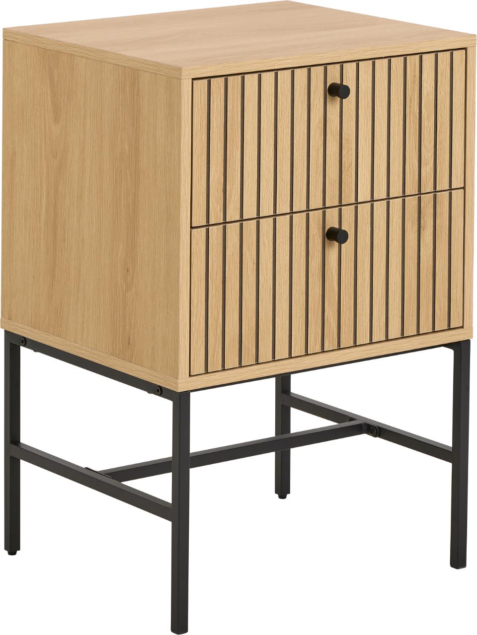 szafka nocna Albany, szafka nocna Actona, szafka nocna  dąb, szafka nocna do sypialni, nowoczesna szafka nocna, szafka nocna w stylu skandynawskim, szafka nocna lamele