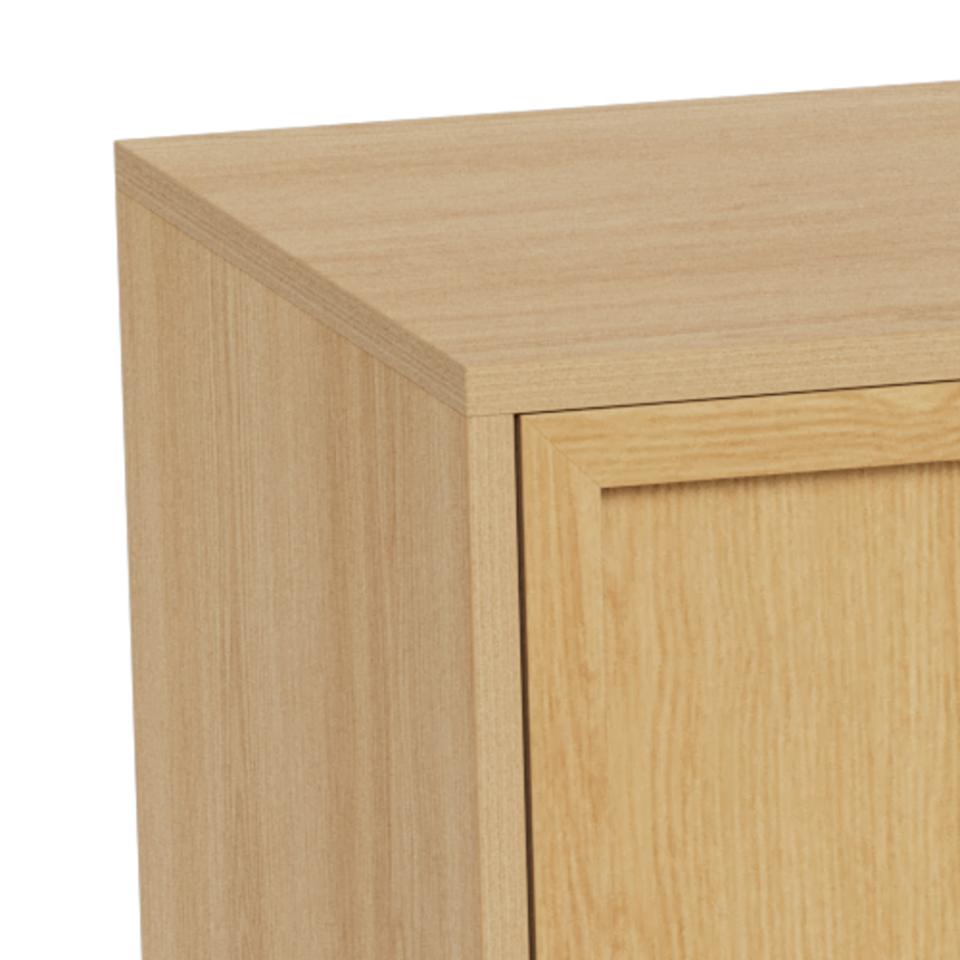 komoda Palmdale, komoda Actona, komoda imitacja dębu, komoda do salonu, komoda do sypialni, komoda w stylu boho, minimalistyczna komoda