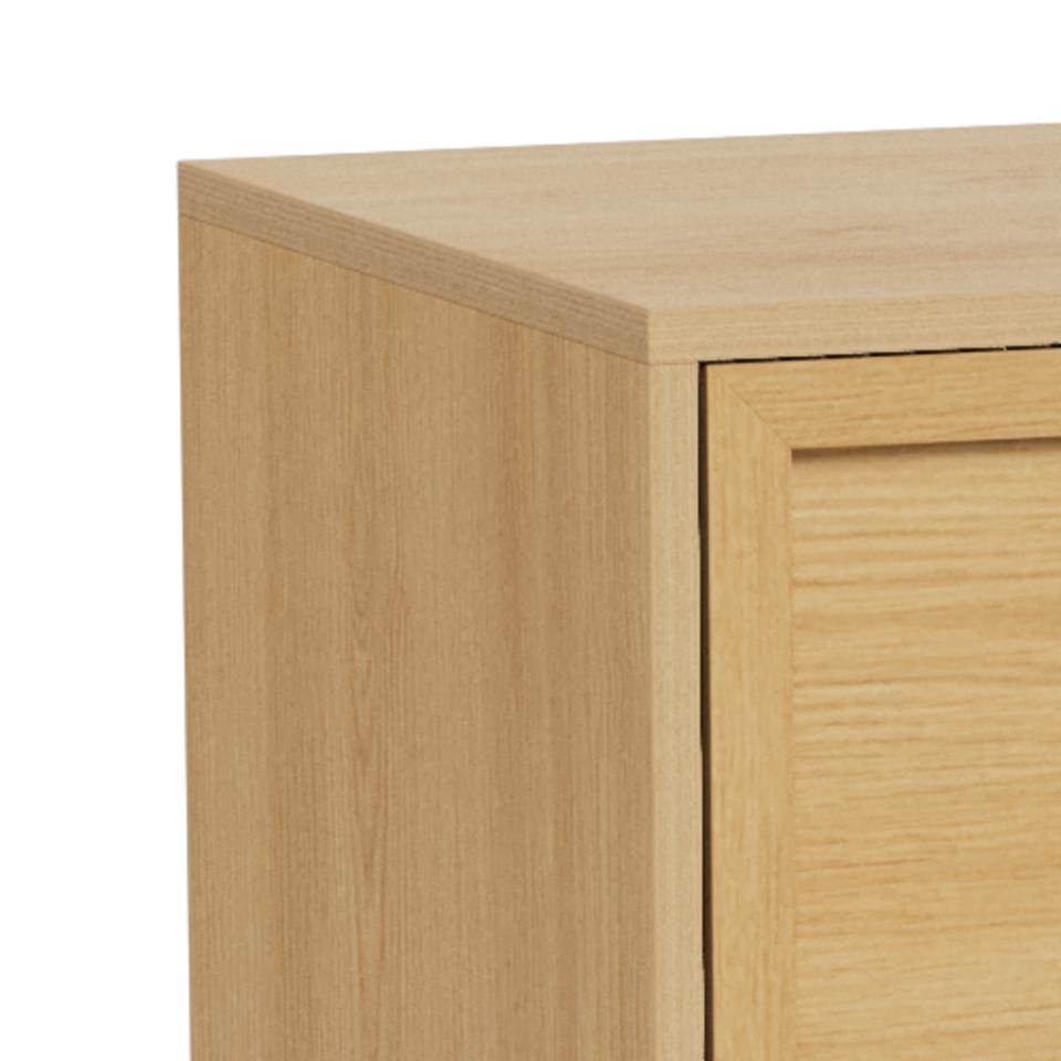 komoda Palmdale, komoda Actona, komoda imitacja dębu, komoda do salonu, komoda do sypialni, komoda w stylu boho, minimalistyczna komoda