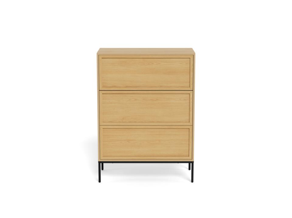 komoda Palmdale, komoda Actona, komoda imitacja dębu, komoda do salonu, komoda do sypialni, komoda w stylu boho, minimalistyczna komoda