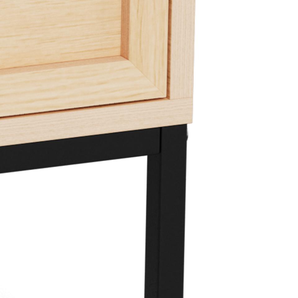 szafka nocna Palmdale, szafka nocna Actona, szafka nocna imitacja dębu, szafka nocna do sypialni, szafka nocna w stylu boho, minimalistyczna szafka nocna