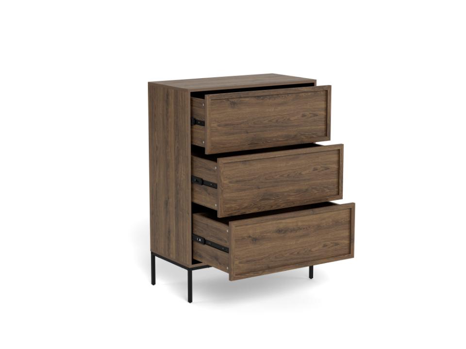 komoda Palmdale, komoda Actona, komoda imitacja dębu, komoda do salonu, komoda do sypialni, komoda w stylu boho, minimalistyczna komoda