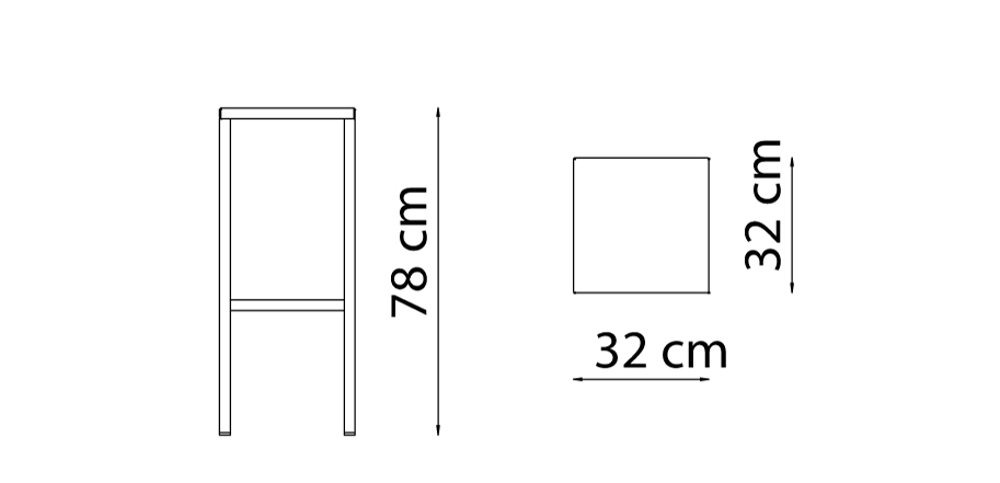 hoker Seaside, hoker Vermobil, hoker metalowy, hoker outdoorowy, hoker minimalistyczny, włoski design, hoker na taras, hoker do restauracji
