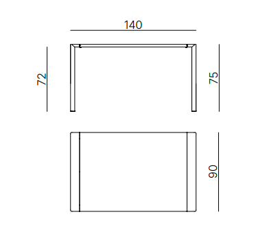 stół Fox, stół Vermobil, stół stalowy, stół outdoorowy, stół odporny na warunki atmosferyczne, stół tarasowy