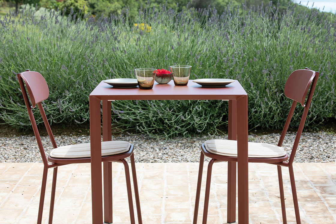 stół Fox, stół Vermobil, stół stalowy, stół outdoorowy, stół odporny na warunki atmosferyczne, stół tarasowy