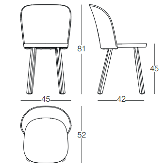 krzesło Alpina, krzesło Magis, krzesło drewniane, krzesło z drewna jesionowego, krzesło jadalniane, krzesło do jadalni, krzesło w stylu skandynawskim