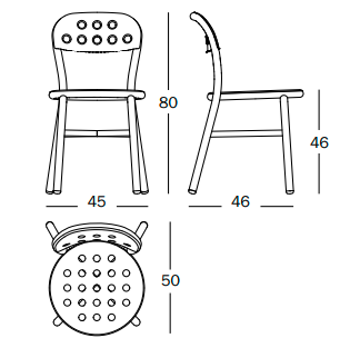 krzesło Pipe, krzesło Magis, krzesło aluminiowe, krzesło do jadalni, krzesło outdoorowe, krzesło do restauracji, krzesło do kawiarni