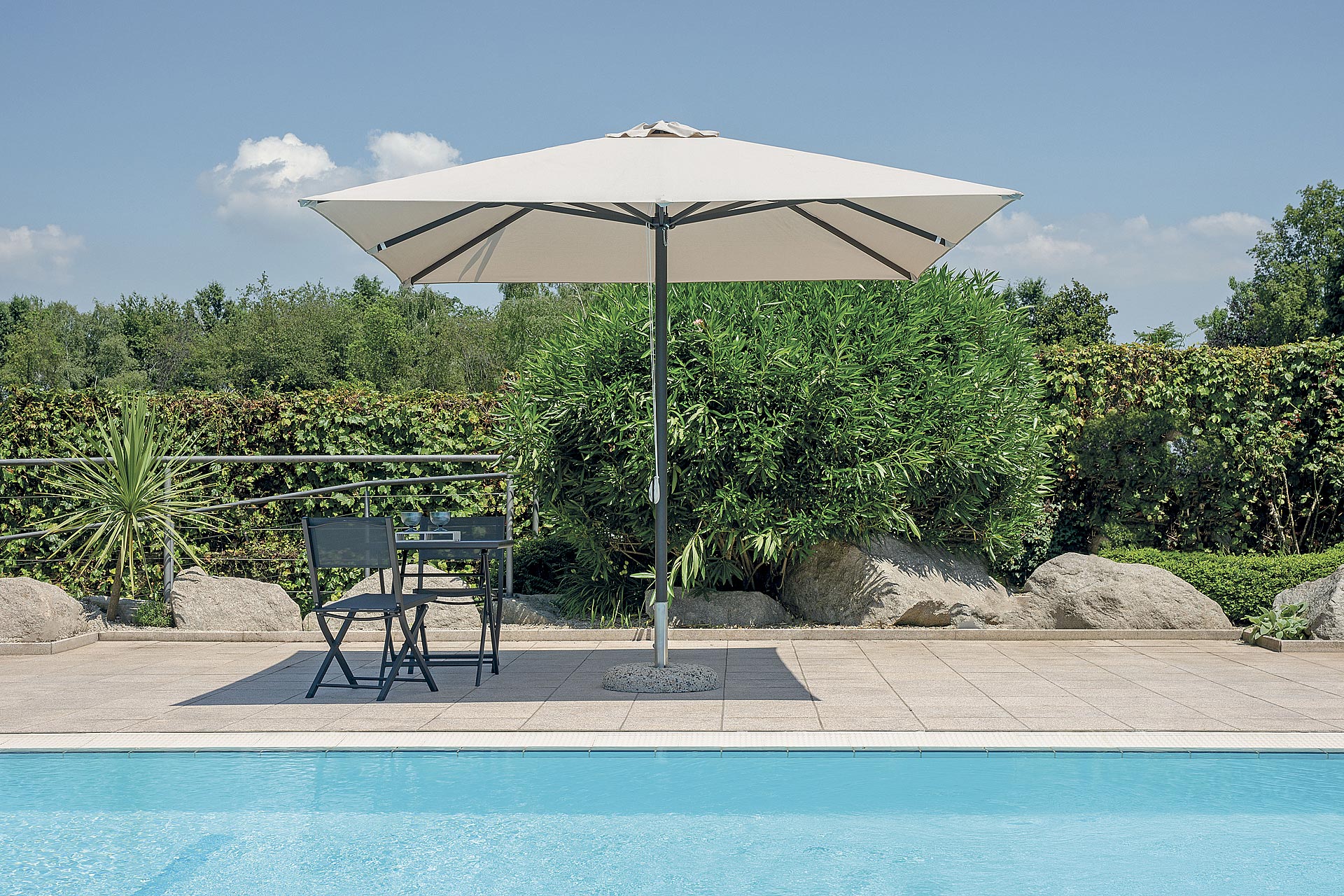 parasol Bora, parasol Greenwood, parasol ogrodowy, parasol aluminiowy, parasol rozkładany