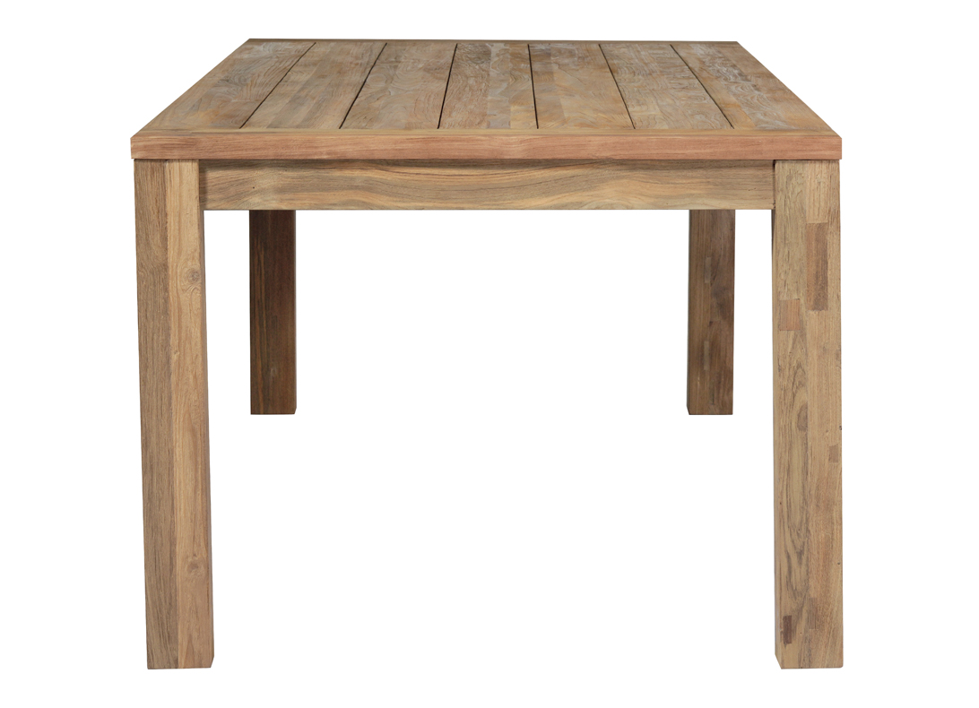 stół Giacarta, stół Greenwood, stół drewniany, stół z drewna tekowego, stół prostokątny, stół boho, stół w stylu rustykalnym