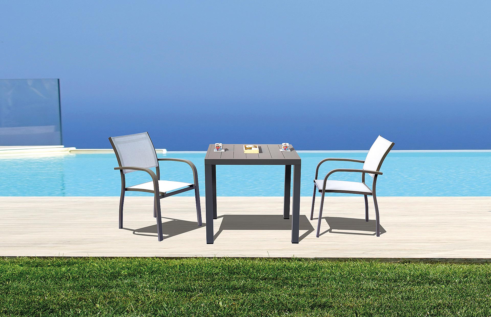 stół San Vincenzo, Greenwood, stół aluminiowy, stół outdoorowy, stół HoReCa, stół do restauracji