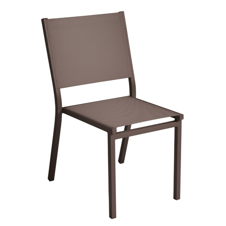 krzesło Elba, krzesło aluminiowe, krzesło sztaplowane, krzesło outdoorowe, krzesło na taras, meble ogrodowe