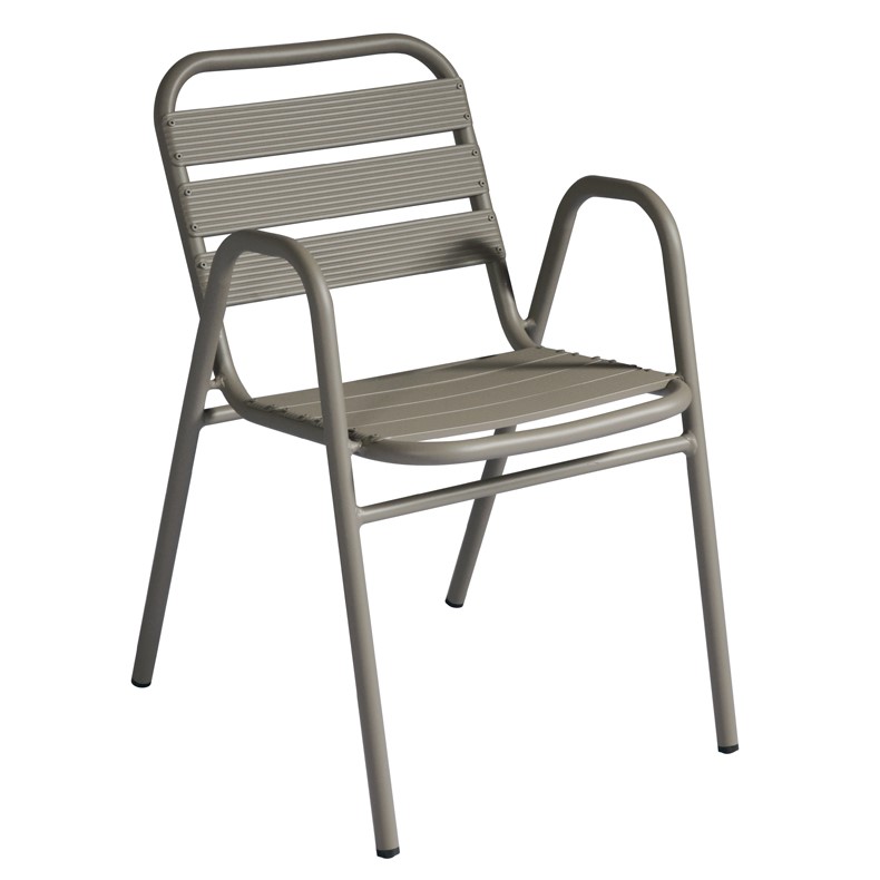 krzesło Calipso, krzesło aluminiowe, krzesło sztaplowane, krzesło outdoorowe, krzesło na taras, meble ogrodowe