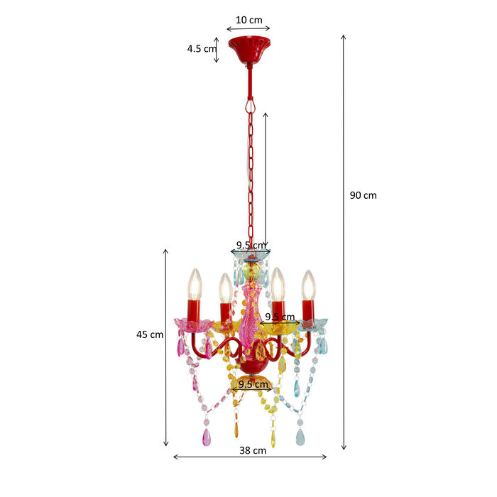 lampa Starlight, lampa Kare, lampa wisząca, kolorowy żyrandol, lampa do salonu, lampa do jadalni, lampa boho