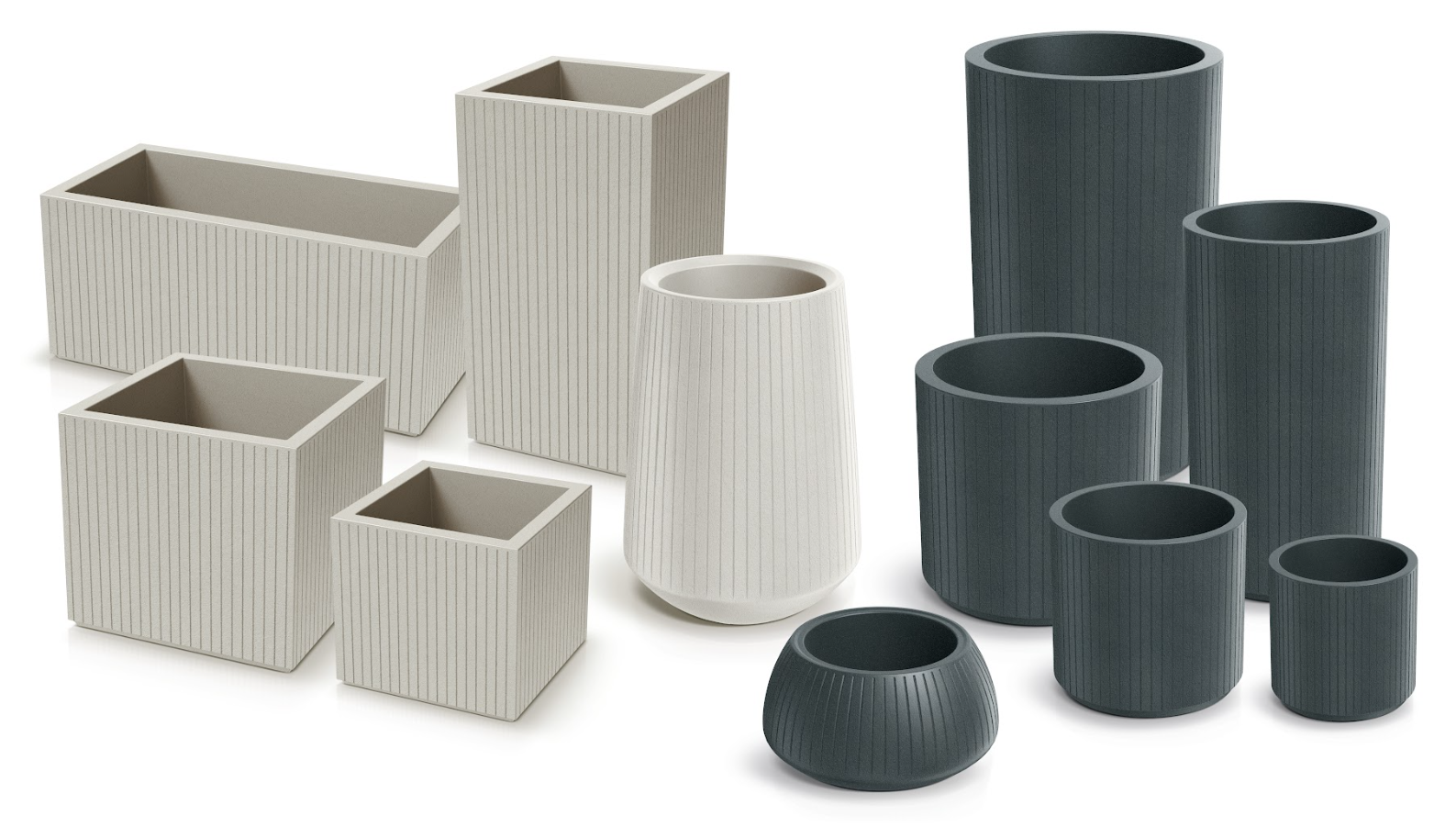 donica Coro, donica Ethick, donica z tworzywa, donica outdoorowa, donica na taras, donica do salonu