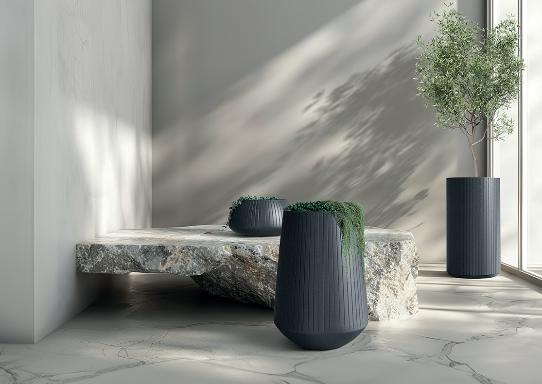 donica Coro, donica Ethick, donica z tworzywa, donica outdoorowa, donica na taras, donica do salonu