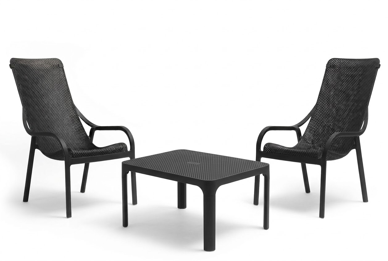 zestaw Net, fotel Net Lounge, stolik kawowy Net, meble Nardi, meble ogrodowe, meble tarasowe