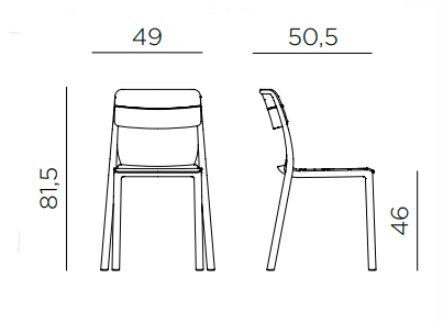 zestaw Nardi, stół Spritz, krzesło Cassia, zestaw ogrodowy, zestaw do restauracji, zestaw do kawiarni, meble outdoorowe