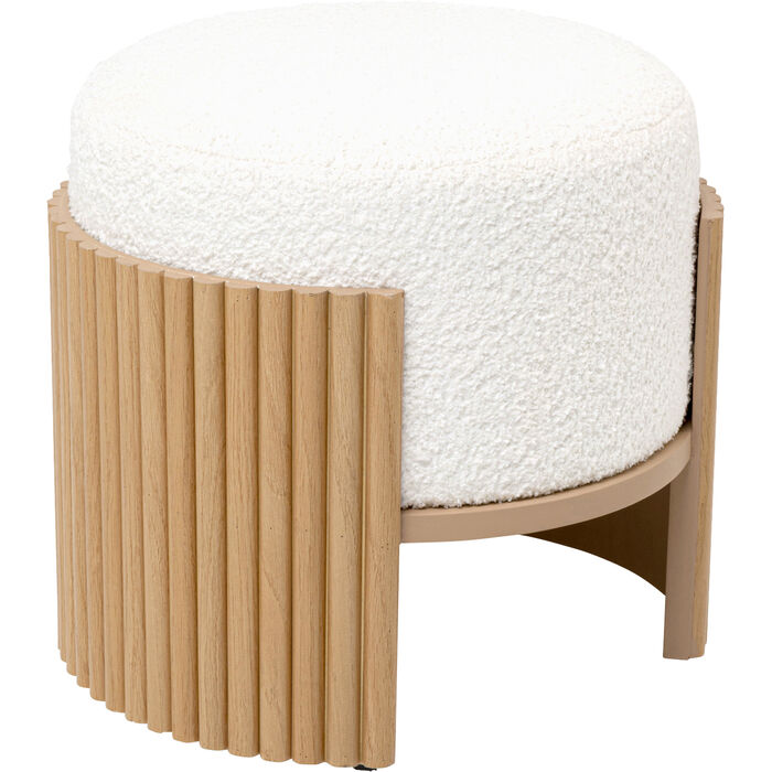 Stołek Samu Nature Ø43cm, Kare Design, idealny do salonu, idealny do sypialni, nowoczesny styl, minimalistyczny styl