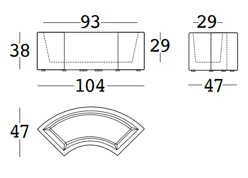 donica Twist, moduł Twist, ławka Twist, fotel Twist, meble Plust, meble outdoorowe, meble z tworzywa, włoski design